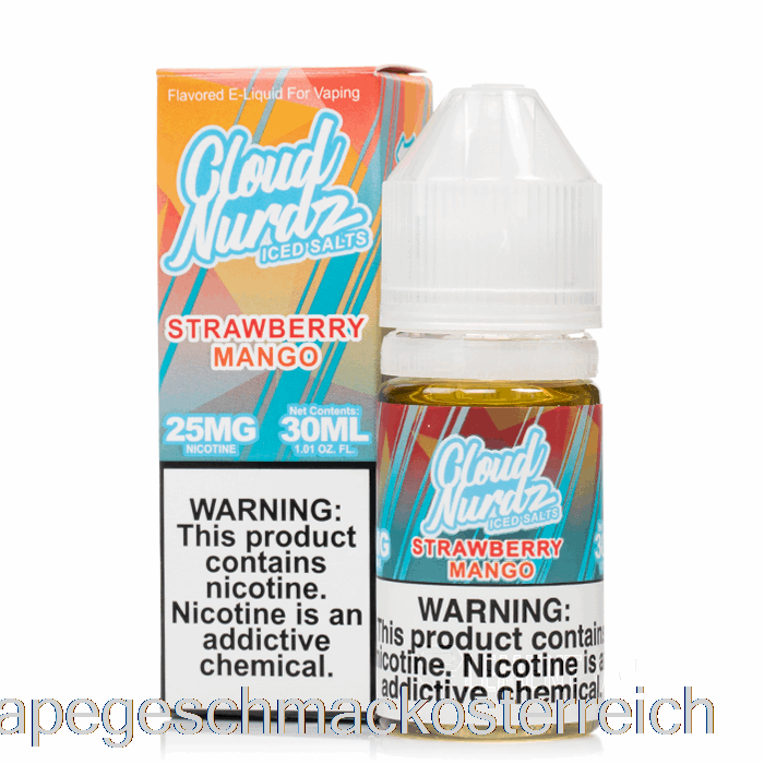 Eis-Erdbeer-Mango – Cloud-Nurdz-Salze – 30 Ml, 25 Mg Vape-Geschmack